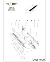 CONIL * APLIQUE LED 30W CCT DIM NEGRO